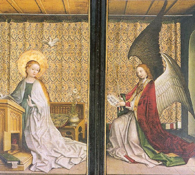 Lochner, Stephan Annunciation France oil painting art